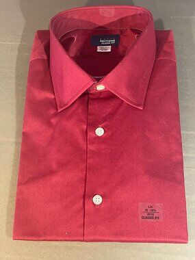NEW Basic Editions LG Burgundy Men's Shirt (A10)